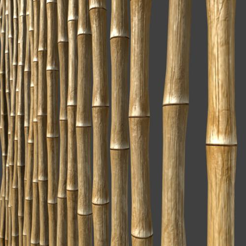 Bamboo Fence + textures preview image